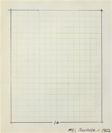 MEL BOCHNER
Senza titolo, 1962