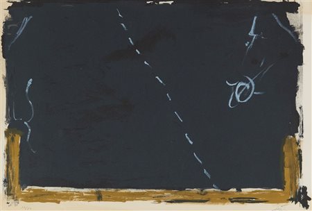 Antoni Tapies, Noir et ocre 1967