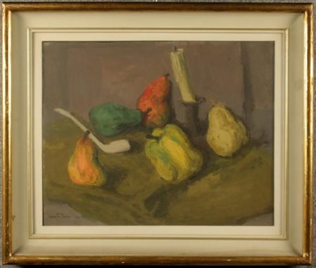 Ideo Pantaleoni (1904-1993) - Natura morta 1944 - Olio su tavola cm.40x50 -...