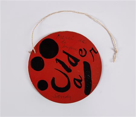 Alexander Calder (Lawnton, 1898 - New York, 1976) Locandina di invito cm Ø...