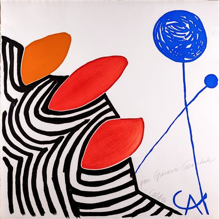 Alexander Calder (Lawnton, 1898 - New York, 1976) Presenza Grafica 1972...