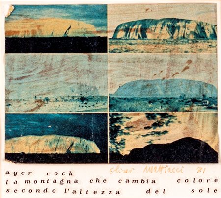 Eliseo Mattiacci (Cagli , 1940 - Fossombrone, 2019) Ayer Rock - La montagna...