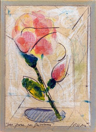 Franco Sarnari (Roma, 1933 - ) Senza titolo 1989 Pastelli su carta cm 17x12...