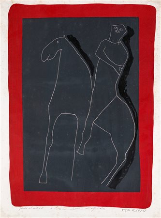 Marino Marini (Pistoia, 1901 - Viareggio, 1980) Cavallo e cavaliere...
