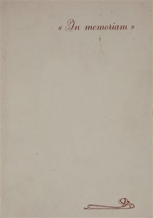 In memoriam cm 22x15 Libro realizzato per commemorare Laura Carandente Coll....