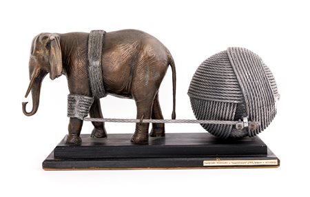 Valeriano Trubbiani (Macerata, 1937 - 0) Mummificare 1981 Scultura in bronzo...