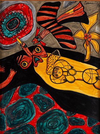 Guillaume Corneille (Liegi, 1922 - Auver-Sur-Oise, 2010) Senza titolo 1971...