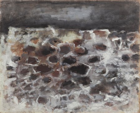 Orfeo Tamburi (Jesi, 1910 - Parigi, 1994) Ricordo di Pompei 1964 Olio su tela...