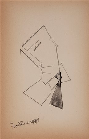 Ivo Pannaggi (Macerata, 1901 - Mcerata, 1981) Senza titolo Acquarello su...