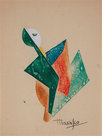 Antonio Marasco (Nicastro, 1896 - Firenze, 1975) Senza titolo tempera su...