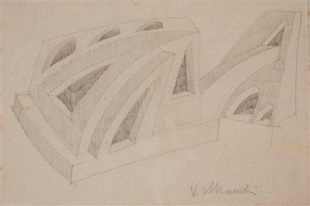 Virgilio Marchi (Livorno, 1895 - Roma, 1960) Senza titolo Matita su...