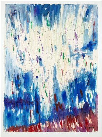 Antonio Corpora (Tunisi, 1909 - Roma, 2004) Senza Titolo 1985 Pastelli e...