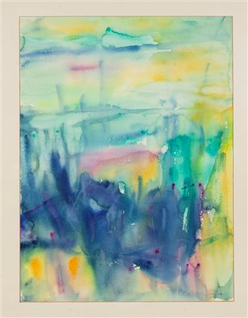 Antonio Corpora (Tunisi, 1909 - Roma, 2004) Senza titolo 1977 Acquarello su...