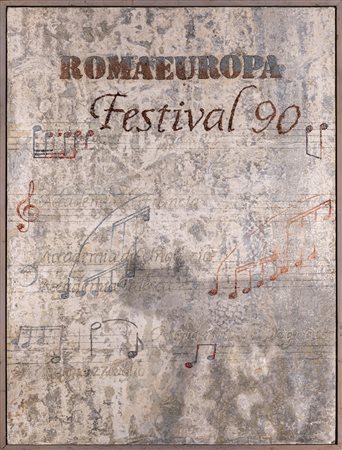 Carlo Guarienti (Treviso, 1923 - 0) Roma Europa Festival 90 1990 Tecnica...