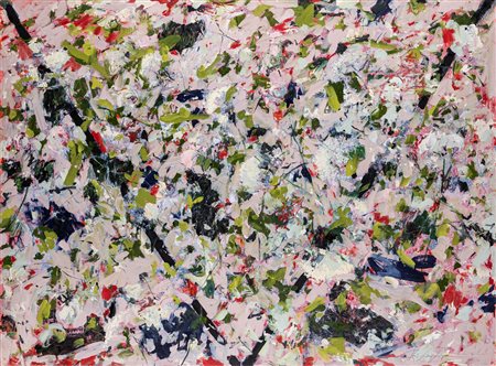 Cusimano Schifano Ignazio (Palermo, 1976 - ) Gibellina's flowers 2022 Olio e...