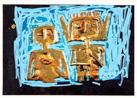 Mario Schifano (Homs, 1934 - Roma, 1998) Senza titolo 1990-97 Foto ritoccata...