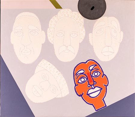 Concetto Pozzati (Vo', 1935 - Bologna, 2017) Burattino Ribelle 2003 Acrilico...