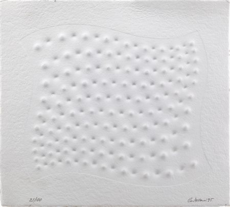 Enrico Castellani (Castelmassa, 1930 - Viterbo, 2017) Impressione 1995...