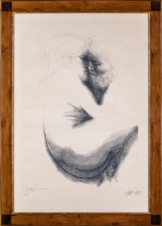Emilio Greco (Catania, 1913 - Roma, 1995) Immagine d'amore 1972 Acquaforte cm...