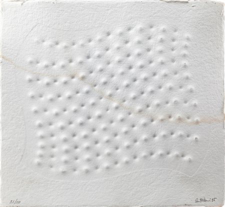 Enrico Castellani (Castelmassa, 1930 - Viterbo, 2017) Impressione 1995...