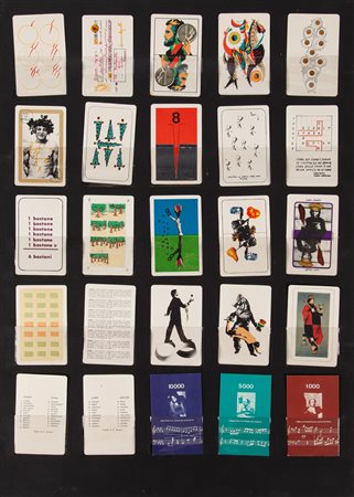 AA.VV. Le carte Piacentine Litografia Gioco delle carte Piacentine con libera...