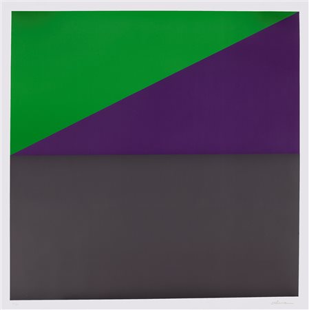 Getulio Alviani (Udine, 1939 - Milano, 2018) Senza titolo - Verde/Blu...