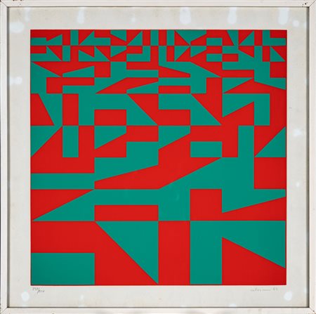 Getulio Alviani (Udine, 1939 - Milano, 2018) Senza titolo 1962 Serigrafia cm...