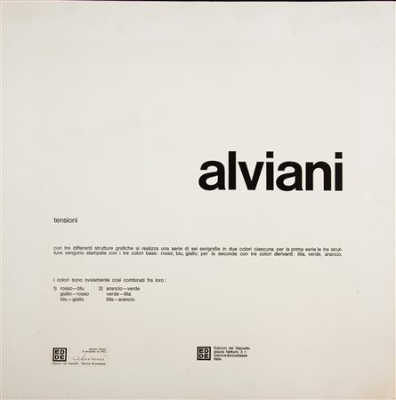 Getulio Alviani (Udine, 1939 - Milano, 2018) Tensioni Serigrafia cm 50x50...