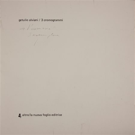 Getulio Alviani (Udine, 1939 - Milano, 2018) 3 Cromogrammi 1970-1975...