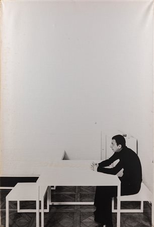 Nino Lo Duca (Napoli, 1940 - ) Getulio Alviani 1975 Fotografia su tela cm...