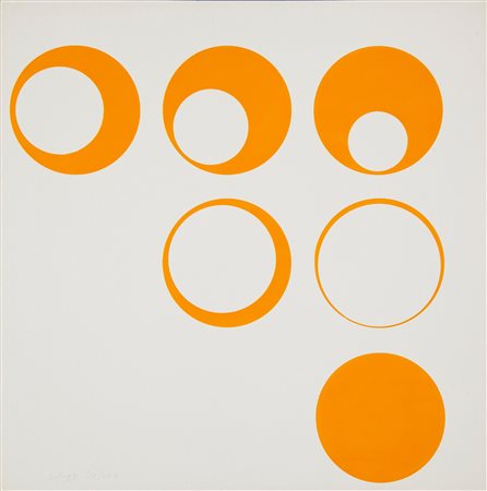 Paolo Scheggi (Firenze, 1940 - Roma, 1971) Lotto di 6 Serigrafie Serigrafia...