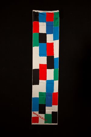 Sonia Delaunay (Hradyz'k, 1885 - Parigi, 1979) Foulard 1969 cm 145x35...