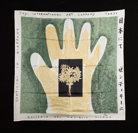 Franco Gentilini (Faenza, 1909 - Roma, 1981) Foulard - In Giappone 1969 cm...