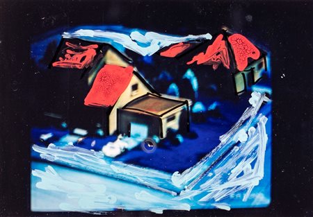 Mario Schifano (Homs, 1934 - Roma, 1998) Senza titolo Fotografia ritoccata a...