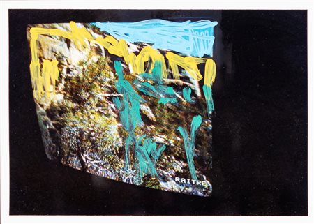 Mario Schifano (Homs, 1934 - Roma, 1998) Rai Tre 1990-97 Fotografia ritoccata...