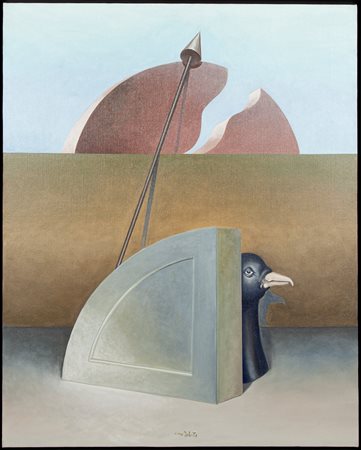 Gino Marotta (Campobasso, 1935 - Roma, 2012) Senza titolo Olio su tela...