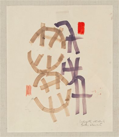 Giuseppe Capogrossi (Roma, 1900 - Roma, 1972) Composizione op. 461 1974...