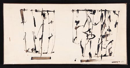 Pietro Consagra (Mazara del Vallo, 1920 - Milano, 2005) Fondo bianco (due...