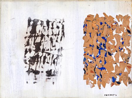 Pietro Consagra (Mazara del Vallo, 1920 - Milano, 2005) Fondo bianco (due...