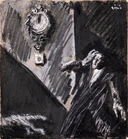 Mario Sironi (Tempio Pausania, 1885 - Milano, 1961) Illustrazione della...