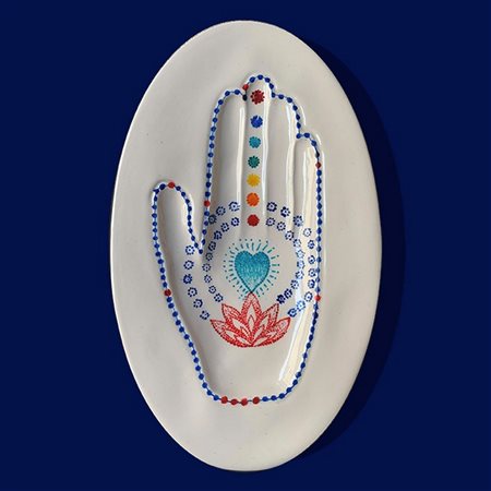 Luigi Camarilla - Mano Yoga fiore della purezza, “Ex Voto contemporanei”