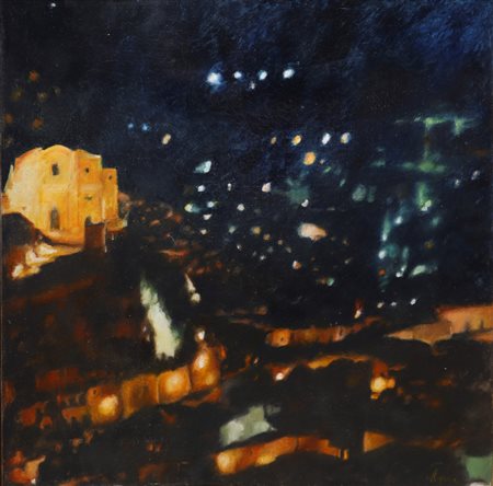 Lucia Ragusa (Catania)  - Notte su Scicli - vista da Modica