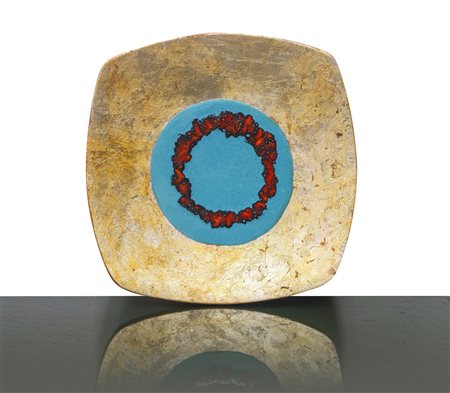 Lucia Ragusa (Catania)  - Piatto in terracotta smaltato e invetriato