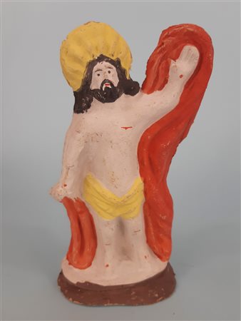 Mario Iudici (Caltagirone 1928)  - Fischietto raffigurante Gesù Cristo Risorto