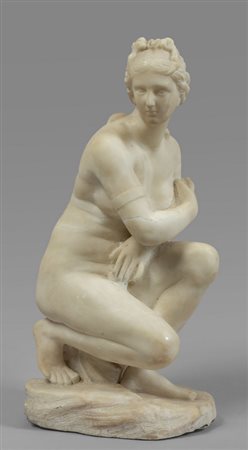 Venere con conchiglia, gruppo in marmo statuario, 