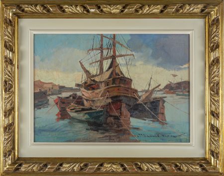 CARLO DOMENICI (1898-1981) <br>Veliero 