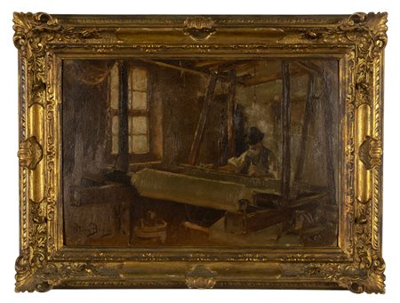 ITALICO BRASS (1870-1943) <br>Tessitore al 