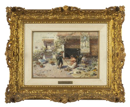 RICCARDO PELLEGRINI (1863-1934) <br>Scena 