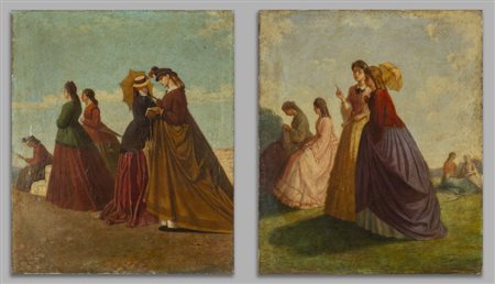 VINCENZO CABIANCA (1827-1902) <br>Chiacchiere in 