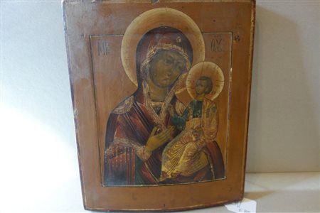 Madonna con Bambino. icona inizi 